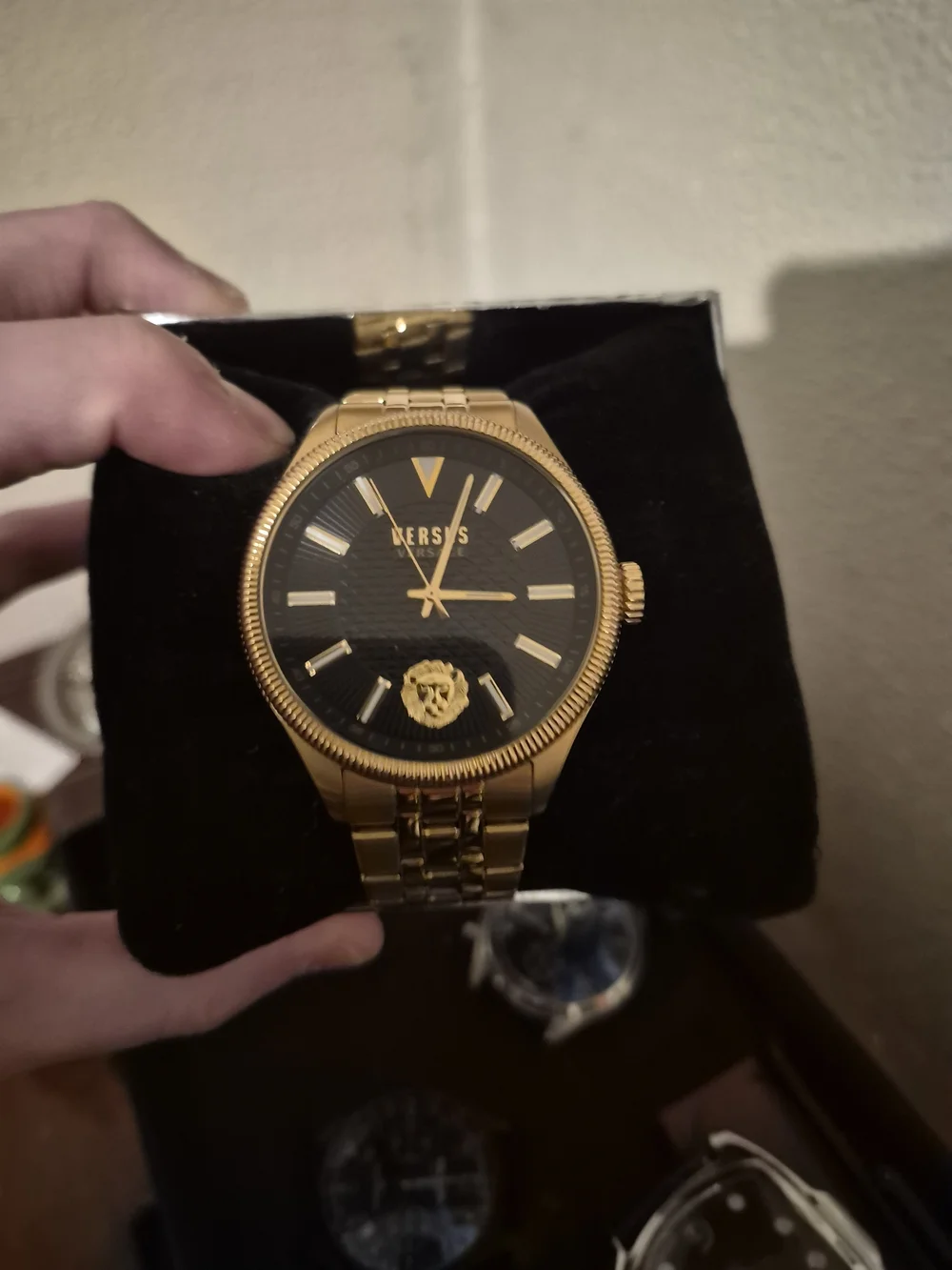Versace Versus Gold and Black Men's Bracelet Watch